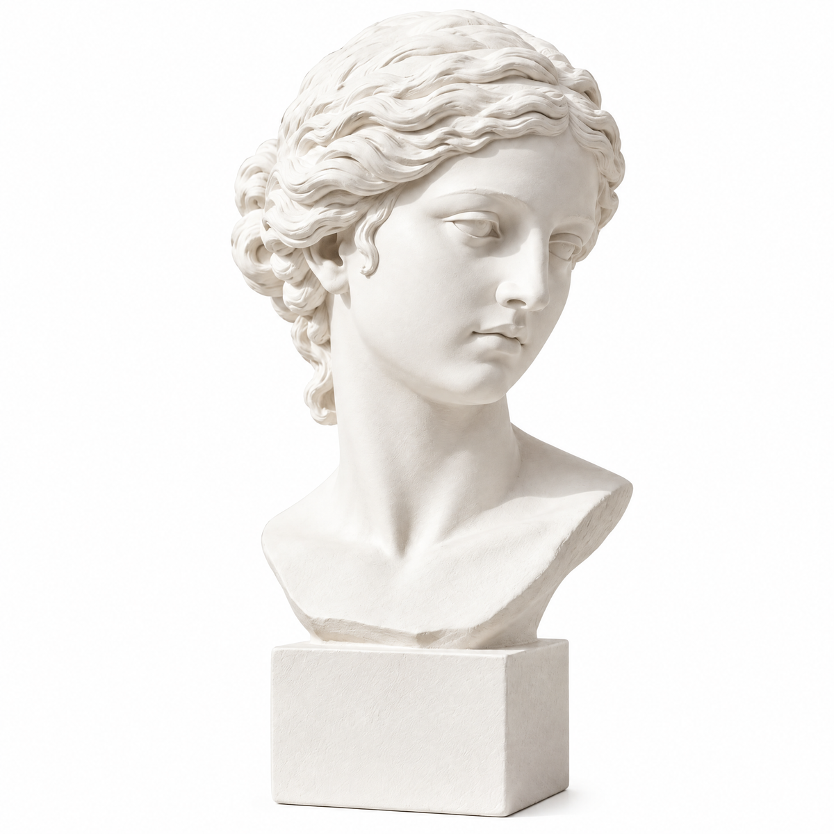 qevzunyl White Classical Bust — product view